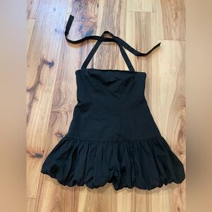 Lioness Sofia Mini Black Dress with Zipper Detail